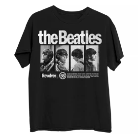 تیشرت گروه موسیقی beatles بیتلز Revolver Black Photo کد 184043