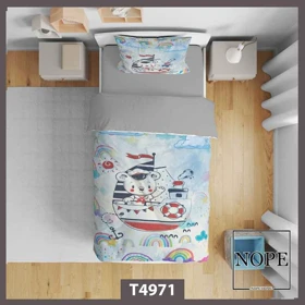 روتختی کودک طرح کشتی و خرس مدل T4971