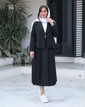 ست سه تیکه زنانه کت دامن شومیز کد 324