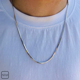 گردنبند نقره مردانه ماری کد 0251244