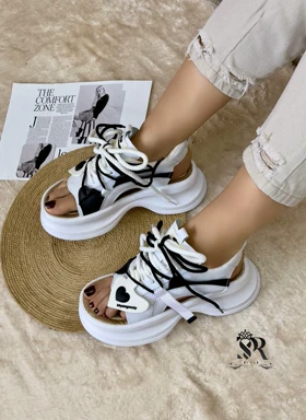 صندل زنانه طبی چرم حوله ای