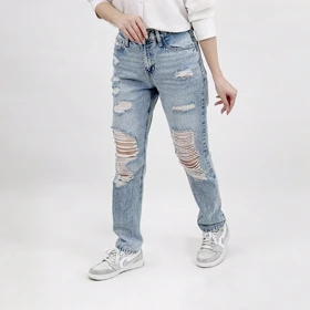 شلوار جین مام فیت 1008337