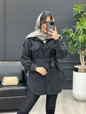 شکت جلو دکمه کمر دار