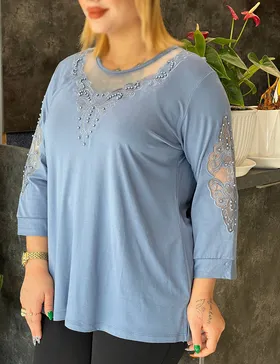 بلوز گلدوزی باران کد : B007