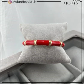 دستبند زنانه بنگل با طرح میناکاری شیک و ظریف کد bg10010