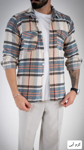 پیراهن مردانه پشمی کیارش_کد4700