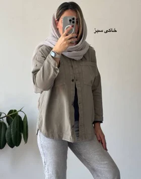 مانتو جین رنگی