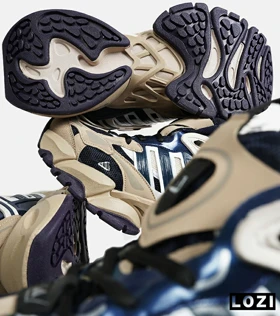 کفش کتانی مردانه و زنانه کرم سرمه ای ADIDAS performance x9000l4