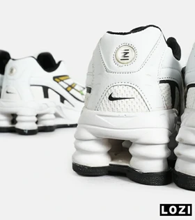 کفش کتانی مردانه سفید سبز نایک NIKE x SUPREME shox ride 2 مدل 7057