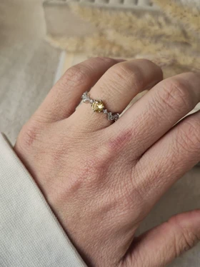 انگشتر جواهری فری سایز کالکشن نباتی