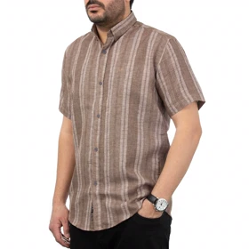 پیراهن آستین کوتاه کنفی مردانه تن کوک مدل 1211108