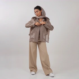 کت جیب گلدوزی