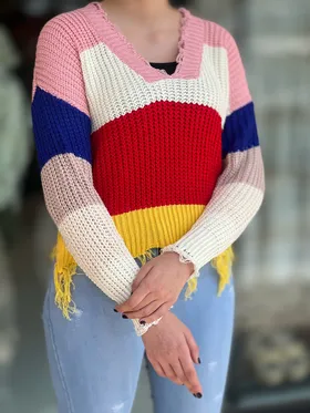 بافت رنگین کمان کد 613