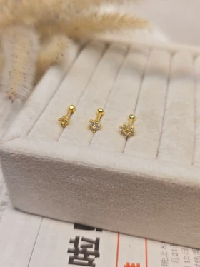 پیرسینگ گوش گل