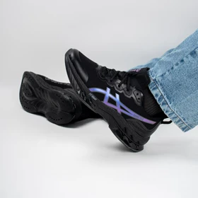 کفش کتانی مردانه مدل اسیکس ASICS رنگ مشکی بنفش