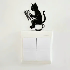 استیکر طرح گربه