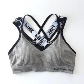 نیم‌تنه ورزشی طرح Pink (محصول یک سوراخ روی کاپ‌دارد)