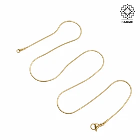 زنجیر خیلی ریز ساده بدون پلاک طلایی کد 509418062