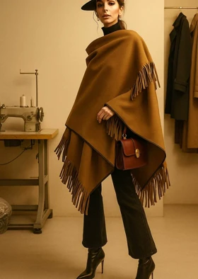 پانچو سرخپوستی کامل رژ