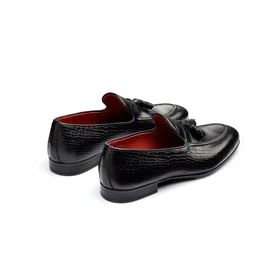 Printed Croc Tassel Loafer S351