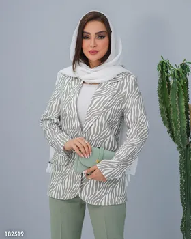 کت و شلوار طرح دار مدل آنابل کد 1825