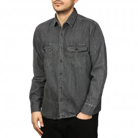 پیراهن آستین بلند جین مردانه مدل 620196
