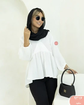 شومیز چین‌دار دبل فیس 9316