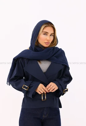 بارانی زنانه آستر دار یقه انگلیسی کد1006633