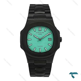 ساعت پتک فلیپ ناتیلوس مردانه مشکی صفحه تیفانی Patek-7242-G