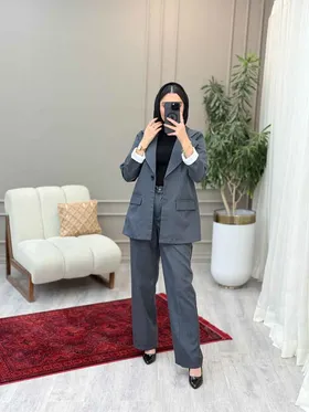 ست کت و شلوار راه راه