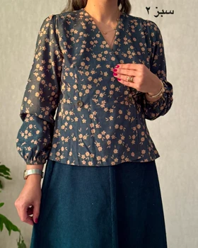 شومیز مخمل کبریتی چپ و راستی