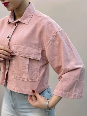 کراپ کت لینن اسپرت آمسو 13-271