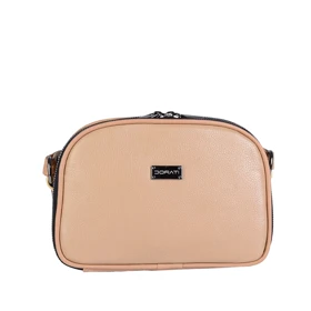 کیف دوشی چرم زنانه 619 (کرم)