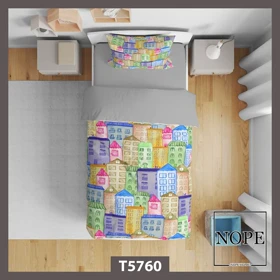 روتختی کودک طرح خونه ها مدل T5760