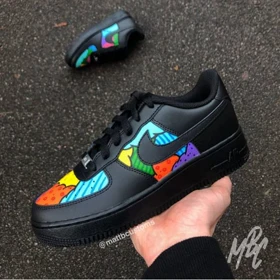 کفش اسپرت کاستوم کتانی ایرفورس air force طرح Fanart نایک nike کد 185283