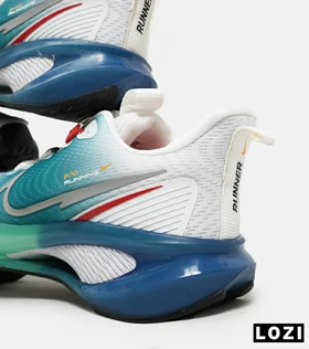 کفش کتانی مردانه و زنانه سفید صابونی NIKE RUNNING DISK PRO