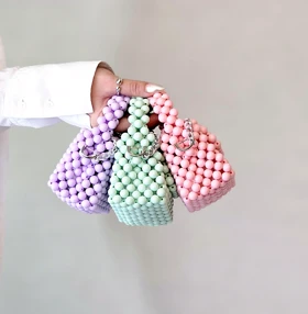 کیف مرواریدی فانتزی دخترانه کد7800