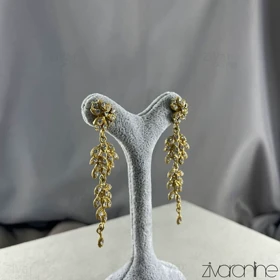 گوشواره زنانه مجلسی تمام نگین 20411