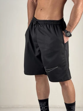 شلوارک طرح NIKE بگ مشکی