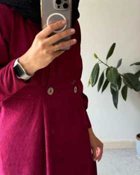 پیراهن مانتویی پاییزه ترنج