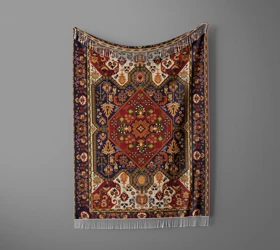 شال مبل ریش دار sofa shawl 284