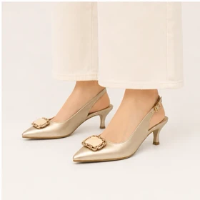 کفش مجلسی زنانه پاشنه‌دار 5 سانت مدل 400946 _ sandal valentino