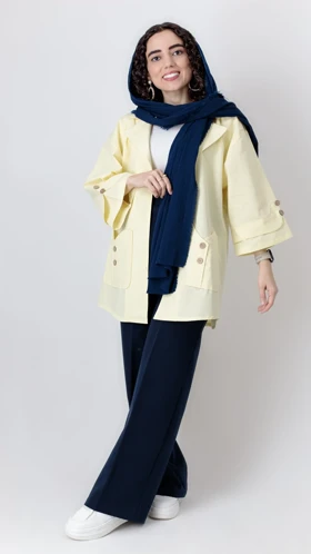 مانتو دو جیب قد 80