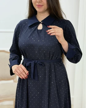 پیراهن مانتویی زنانه نگین کد محصول 1632