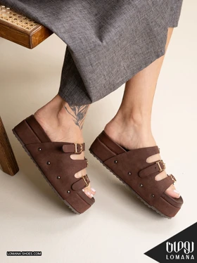 اسلیپر سه سگک لژدار لومانا - کد 2811