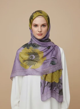 شال حریر ابریشم مجلسی