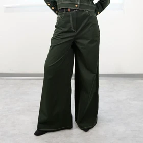 شلوار سوپر واید کتان میلان