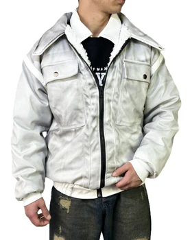 کاپشن مردانه مدل سیکستی ناین 69 گرم بالا رنگ سفید کد 989454