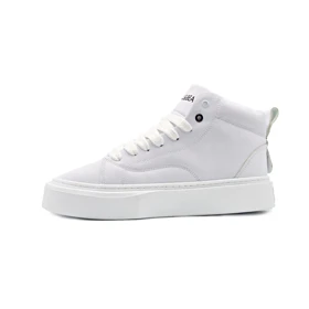 کفش و کتانی نیم ساق مردانه مدل PULL&BEAR پول اند بیر رنگ سفید کد 42215