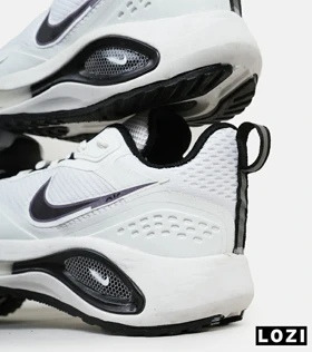 کفش کتانی مردانه و زنانه سفید مشکی Nike air zoom max